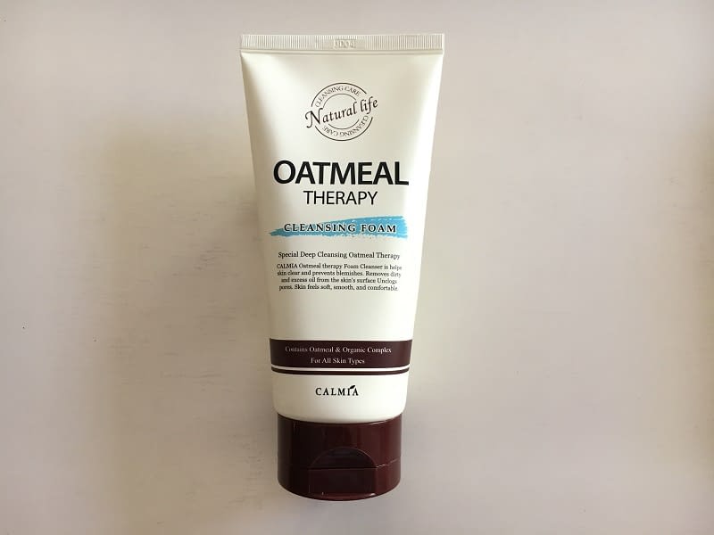 Calmia Oatmeal Therapy Cleansing Foam Review LilyMintMe